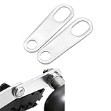 ANKIA 2PCS Motorcycle Indicator Turn Signal Light Lamp Relocater Holder Shock Brackets for Harley Motorbike Bobber Old School Cafe Racer (Silver)