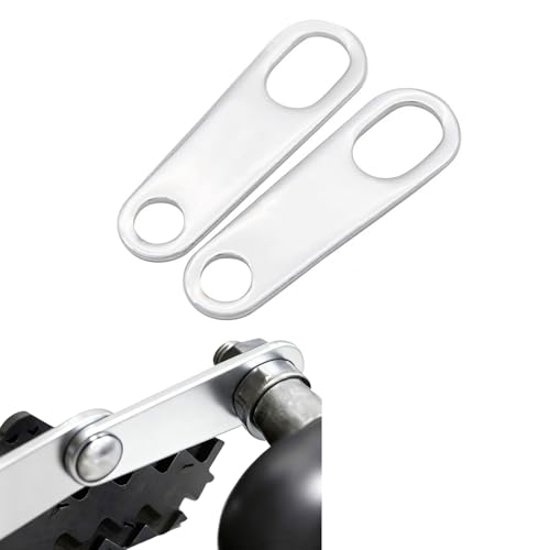 Image of ANKIA 2PCS Motorcycle Indicator Turn Signal Light Lamp Relocater Holder Shock Brackets for Harley Motorbike Bobber Old School Cafe Racer (Silver)