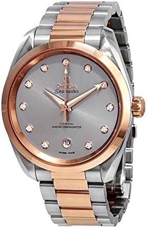 Omega Seamaster Aqua Terra Automatic Chronometer Diamond Grey Dial Watch 220.20.38.20.56.002