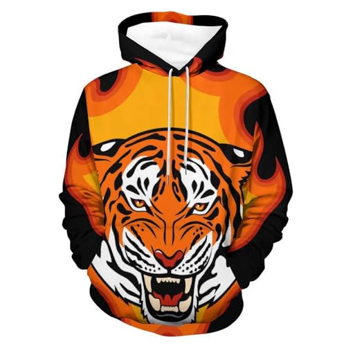 Hoodie de feu unisexe sweat à capuche manches longues taille S pour homme et femme