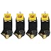 Caterpillar 12 Paar Sneaker Arbeit Socken Knöchelhöhe - Fersenzehenverstärkung - Fußgewölbestütze - Baumwolle (Schwarz, 43-46)