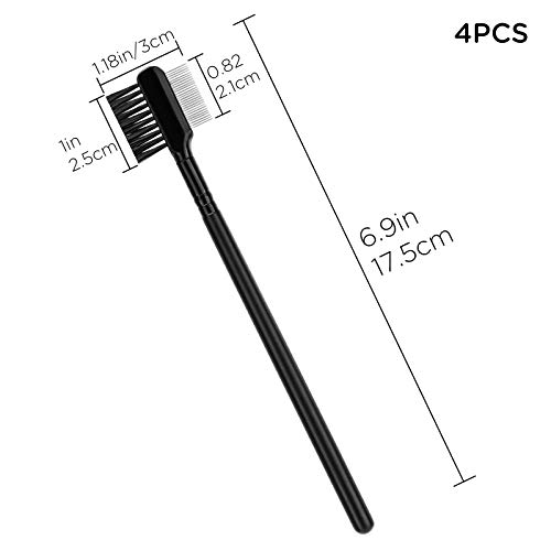LUTER 4 Pcs Tear Stain Remover Comb Dog Flea Comb Double-Sided Multifunctional Dog Eye Comb Brush Pets Grooming Comb for… - Image 3