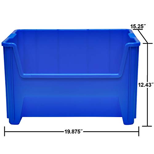 image for Akro-Mils 13017 Stak-N-Store Heavy Duty Stackable Open Front Plastic S