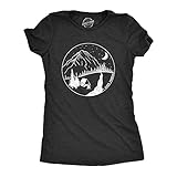 Womens I Hate People Camping Tshirt Funny Outdoors Sarcastic Tee for Ladies (Heather Black) - XXL