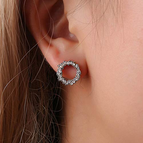 Preisvergleich Produktbild Jovono Silberne modische Kristall-Ohrringe für Damen und Mädchen