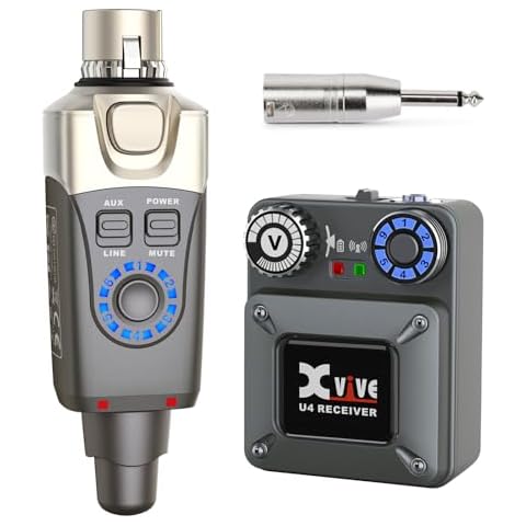 Xvive U4 Wireless in-Ear Monitor System Professional IEM System Transmitter and Beltpack Receiver for Studio, Band Rehearsal,Live Performance (U4) Cover