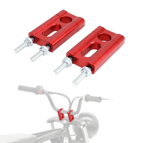 Image of Handlebar Risers 7 /8 inch 22mm Handle Bar Clamps CNC Universal for BT200X CT200 SSR125 MX650 MX350 CRF XR XR Apollo RFZ 50 70 90 110 125 Mini Bike Dirt Pit Bike Red