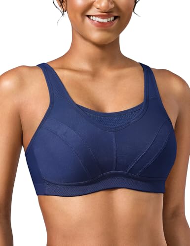 Image of Wingslove High Impact Sports Bras for Women Plus Size Non Padded Wirefree Workout Bra Bounce Control