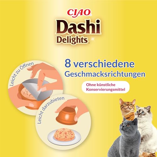 INABA Dashi Delights Katzenfutter Nass 100% Natürliches Hähnchenfleisch | Getreidefrei, Zuckerfrei, ohne künstliche Aromen… – Ansicht 6