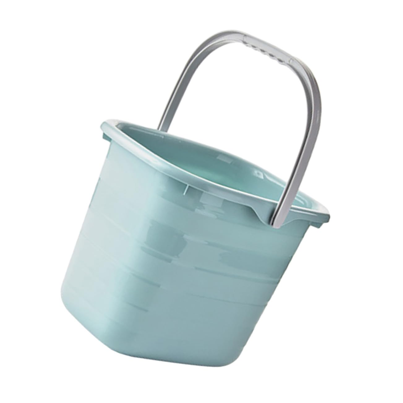Yardenfun Secchio in Plastica Rettangolare Manico per Giardinaggio e Aziende Agricole, Contenitore Acqua Resistente Antiscivolo e Buona Capacità di Carico