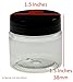1oz Containers with Lids - Lip Scrub/Gloss Containers Empty 1 oz Jars 30G/30ml- Travel Cosmetic Containers with Lids- Clear 1 Ounce Makeup Sample Containers for Cream, Lotion, Liquid -BPA Free (10)