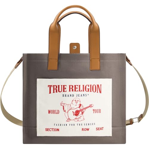 True Religion Tote, Women's Medium Travel Shoulder Bag with Adjustable Strap