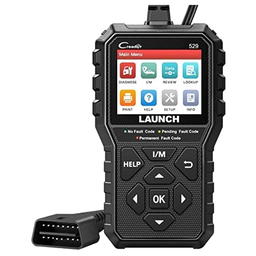 LAUNCH Code Reader CR529 Diagnosis OBD2 Lector y Apagado Luz de Error Motor y Emisiones con Datos en Vivo Test Sensor O2 Prueba EVAP para ITV [ Nuevo 2020 ]