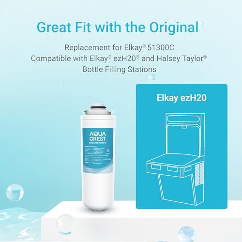 [WITH CHIP] AQUA CREST WF283-R Replacement for Elkay® 51300C, Compatible with Elkay® ezH20® and Halsey Taylor® Bottle Filling Stations, NSF/ANSI 42, Reduces Chlorine, Bad Taste & Odor by AQUA CREST - Image 3