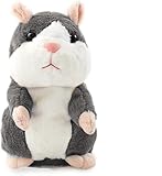 Sunshine smile Sprechende Hamster Wiederholt,Sprechender Plüsch Hamster Spielzeug,Talking Plüschtier Elektronische,Lustige Stofftiere,Maus Stofftier,Record Spielzeug Interaktives