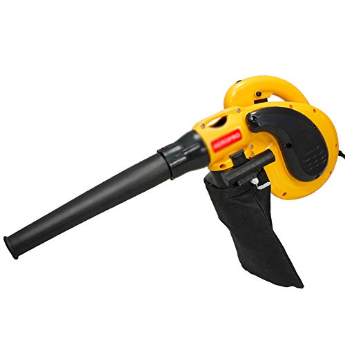 Soplador/Aspiradora Eléctrica 2 En 1,Soplador de Hojas con Cable de Mano de 2500W con Control de Velocidad Variable,para Garaje Jardín y Patio