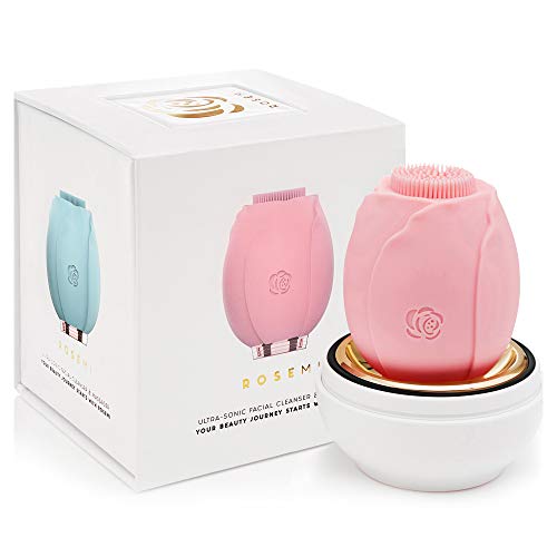 ROSEMI Silicone Facial Cleansing Brush - 6 Modes Electric Face Scrubber for Women - Waterproof Sonic Facial Cleansing Brush - Facial Scrubber for Exfoliation - Facial Cleansing Brush Silicone