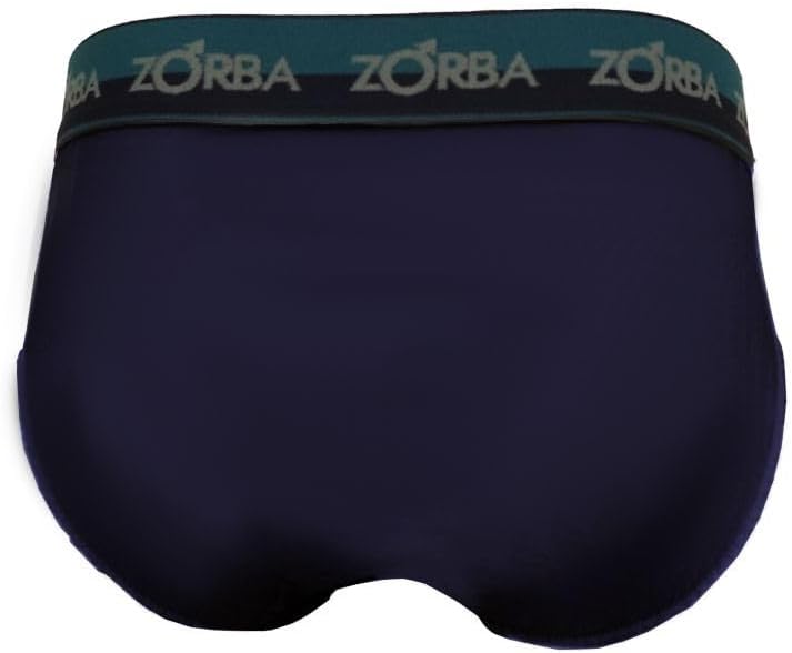 Kit Com 6 Cuecas Zorba Slip Max 764 Azul Marinho
