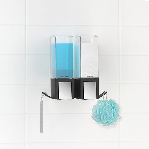 BETEC CLEVER Seifenspender (Schwarz, 2 Kammern)