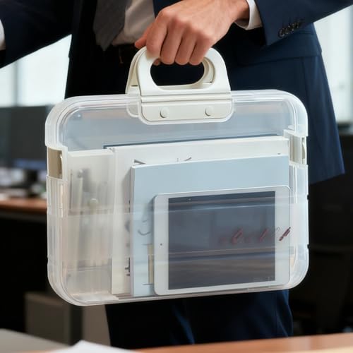 Paquete de documentos portátil e impermeable de 36.7 cm para libros y papel 3