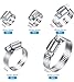20Pcs Adjustable Stainless Steel Hose Clamps Assortment Kit, 1/4-2 in (6-51mm) Worm Gear Pipe, Fuel LineHeavy Duty for Plumbing, Washing Machine, Mechanical，Garden and Automotive Hose Connections