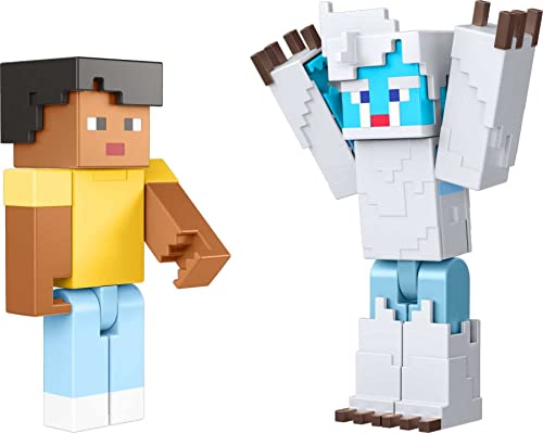 Mattel Minecraft Game, Creator Series Action Figures And Accessories, Camp Enderwood Steve And Mob Figures, Collectible Gift For Kids #TOP3