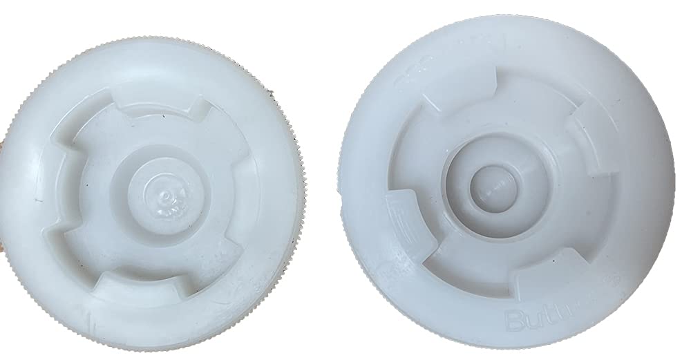 2 - Bung Caps (1-2" Fine Thread- NPT & 1-2 3/16"(63mm) Coarse Thread -Buttress with 3/4" Knock Out) Standard Bung Cap for 30 or 55 Gallon American Made Barrels 2 Pack