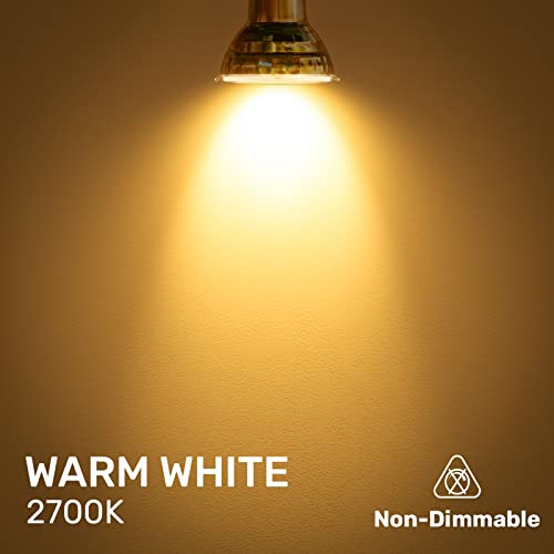 paul russells GU10 LED Bulbs Pack of 3-50W Spotlight Equivalent, 4W 345lm Energy Saving Light Bulbs, 36 Wide Beam - 2700K Warm White Frosted - Non-Dimmable Lamps - Image 2