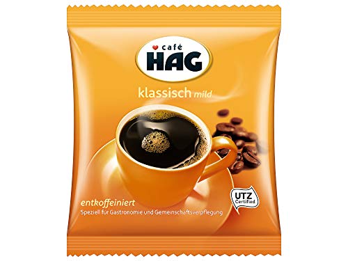 Café HAG Klassisch Mild Filterkaffee im Portionsbeutel, entkoffeiniert, Großpackung mit 80 Stück (80x60g=4.800g), koffeinfrei, gemahlener Kaffee, Portion für ganze Kanne Kaffee Cover