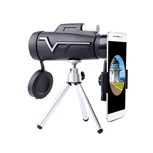 AIPZDJ Telescopio de localización 25x50, telescopio, monocular de Alta definición con Soporte para teléfono y trípode, monocular para observación de Aves, Caza, Acampada, Viajes Cover