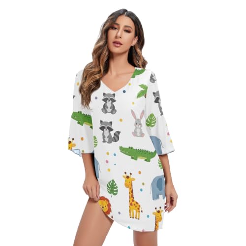 Robe A-line femme à motif safari pour vos sorties décontractées