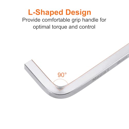 sourcing map 3pcs L-Shaped Square Head Wrench 6mm 7mm 8mm CR-V L-Key 4 Points Metric Bolt Wrenches Repairing Tool for Basic Home Repair DIY Project and General Applications - Image 3