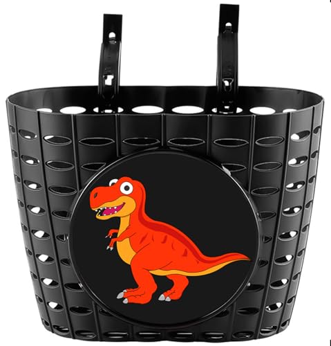 Panier de vélo dinosaure T-Rex pour balades à trottinette enfant