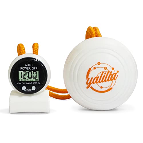 Yalilia Smart Hula Hoop Reifen Erwachsene Zubehöre - Timer + Schwerkraftball (Orange) Cover