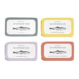 Feinkost Machado — Set of 4 Sardines in Olive Oil (160g each) | Classic, with Lemon, Garlic & Paprika | Mediterranean Delight from Portugal — Tender, Spicy & Aromatic | Perfect for Salads & Snacks