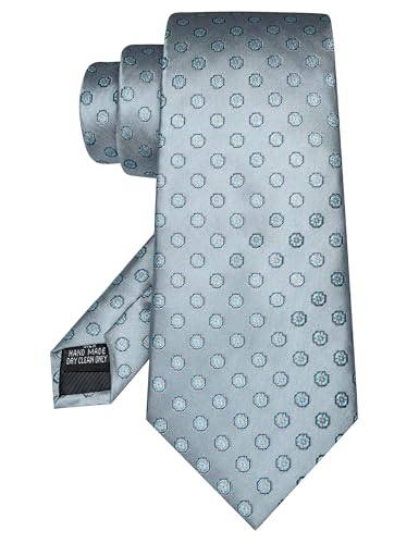 Image of JEMYGINS Mens Tie and Lapel Pin Necktie Pocket Square Cufflinks and Tie Clip Sets for Business Casual 5PCS