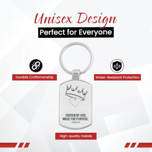 Image of Stylish Metal Keychains with Permanent Glossy Print - Inspirational Quotes & Spiritual Designs - Perfect Key chains for loved ones, Personal Use, Gifts & Return Gifts