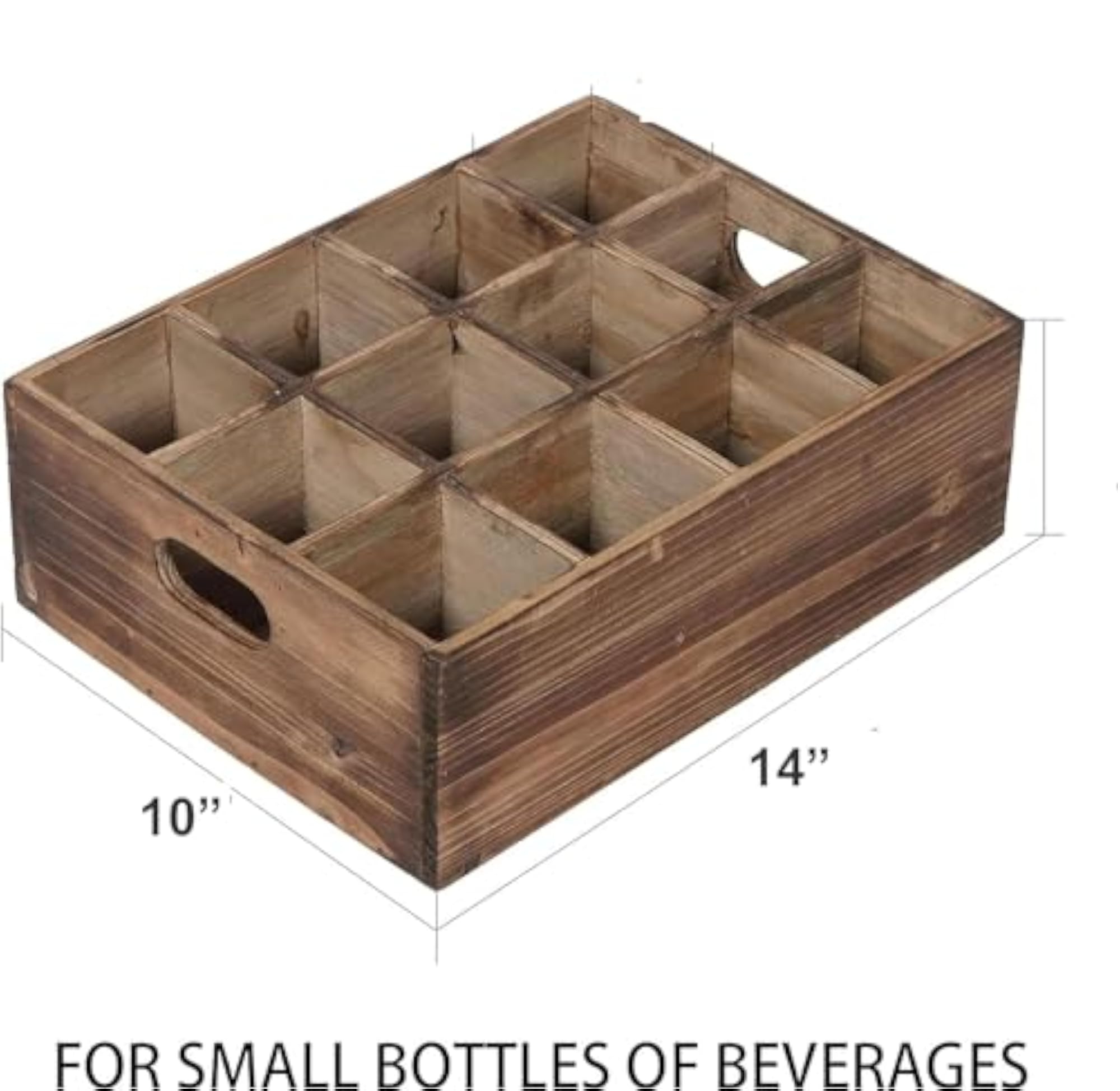 Farmhouse Wooden Storage Crate for Decoration