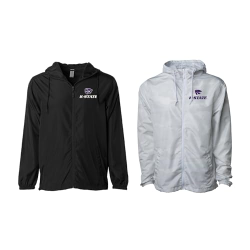 Sorority Letters Shop Kansas State University Lightweight Windbreaker Jacket with K-State Logo Embroidered2