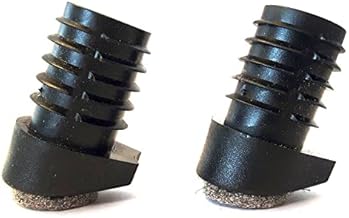 4 St. Stuhlgleiter mit Filz und Stapelschutz, für Runde schrägstehende Stuhlbeine mit Rohrwandstärke 1,5-2 mm, Schräge 12-18°, Rohraussendurchmesser 20 mm
