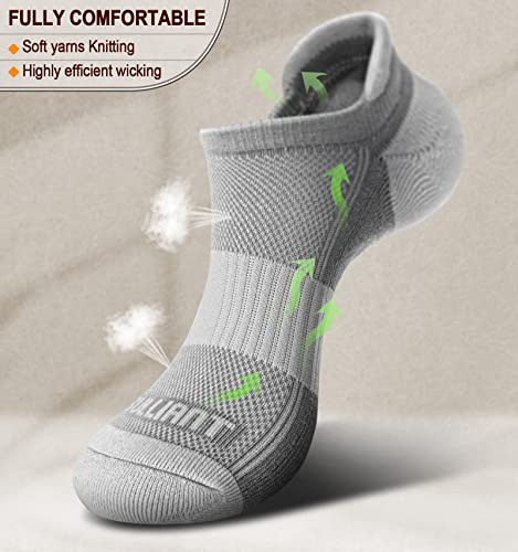 Image of BULLIANT Socks For Women 6Pairs-Womens Athletic Ankle Socks No Show Cushioned for Walking Running-Compression Arch Support