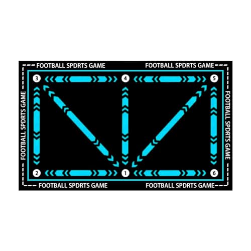Tapis D'Entraînement de Football Antidérapant Pliable Pour Enfants Et Adultes - Équipement D'Entraînement de Football - 4Kickers Pour Compétences Conn - Tapis D'Entraînement Trai, JZRRSLUHK, Bleu,