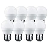 Diseño de lágrima LED: la lámpara LED LumCa P45 convence por sus 6 W, lo que equivale a 45 W de una bombilla convencional. Ofrece 600 lúmenes y un ángulo de haz de 270°. Posee el casquillo E27, nombrado por su inventor Thomas Edison. Soporta una tensión de 220-240 V.