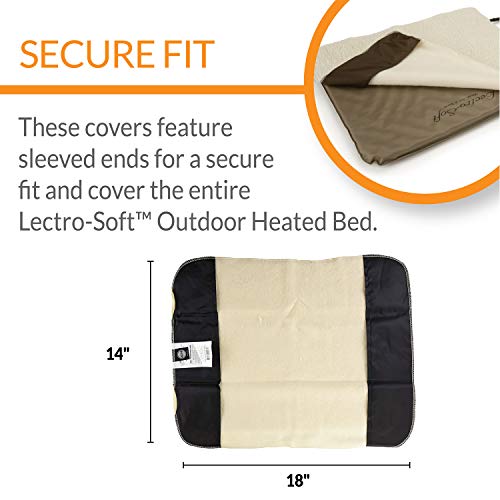 K&H Pet Products Lectro-Soft Outdoor Heated Pad Replacement Cover Fleece Small 14 X 18 #TOP1