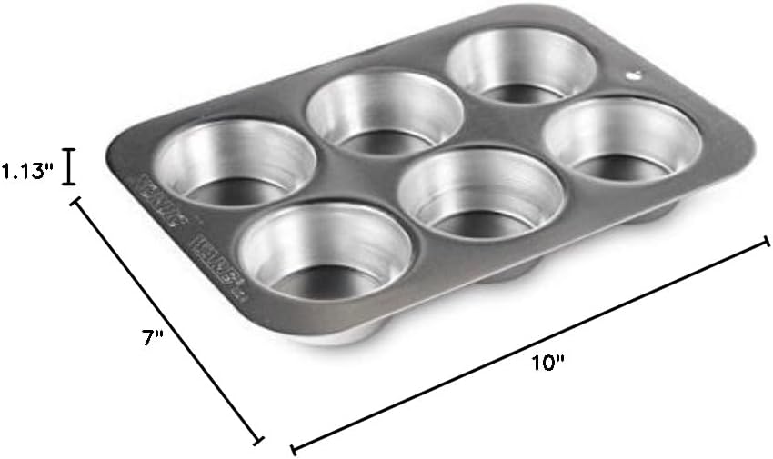Nordic Ware Naturals Ovenware Compact Muffin Pan, Silver