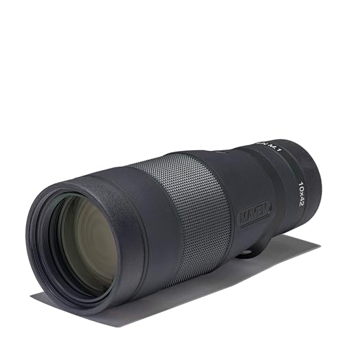 Maven M.1 42mm Monocular (10x42, Black/Grey) | | Great for Birding, Wildlife Viewing, and Hunting | Adjustable Eyecup, Fully Multi-Coated Lenses, Rubber Armor, Fogproof and Waterproof