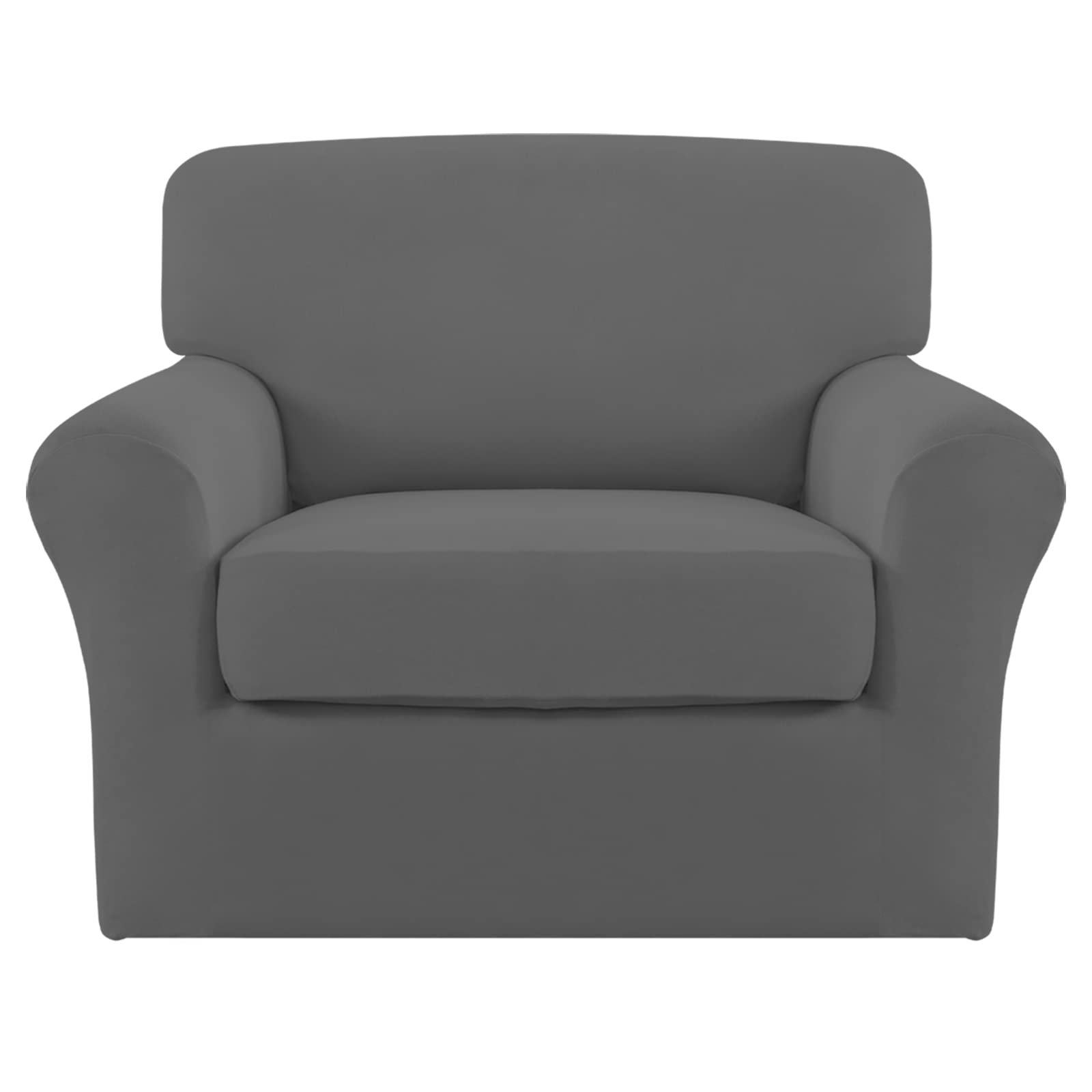 Easy-Going 2 Pieces Stretch Sofa Slipcover for Armchair Washable