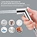 Hand Held Bidet Sprayer Set for Bathroom, ABS Toilet Spray Attachment with Hose and Holder, Easy Installation Water Saver Cleaning Tool for Personal Hygiene and Cloth Diaper Washin