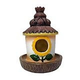 * 【Placement facile n'importe où】: Avec son design suspendu polyvalent, vous pouvez facilement suspendre cette cabane d'oiseaux à partir de branches robustes dans votre jardin ou dans tout endroit souhaité. Il est simple à installer et à déménager au besoin