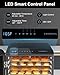 CROWNFUL Food Dehydrator Machine, 7 Stainless Steel Trays, Large Drying Space Dehydrated Dryer, Adjustable Timer and Temperature Control, Dryer for Jerky, Fruit, Meat, Herbs, 30+ Free Online Recipes